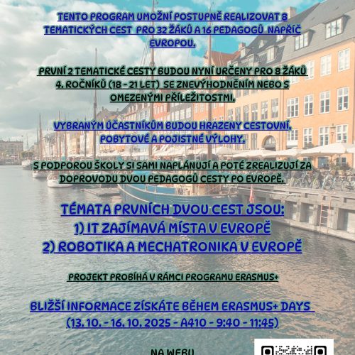 PODZIM 2025 – Přihlášky na aktivitu DiscoverEU – Jízda k začlenění