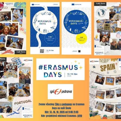 Erasmus Days – 13. 10. – 17. 10. 2025 – A410 – 9:40 – 11:45